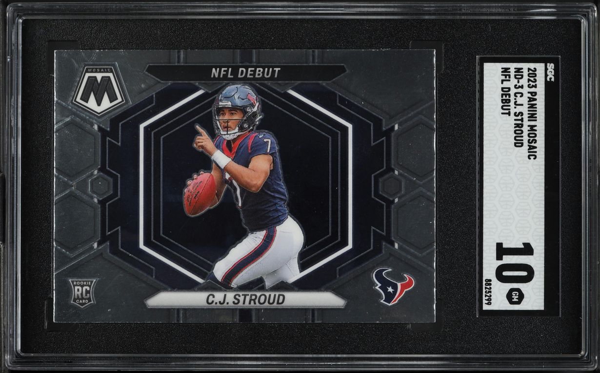 2023 Panini Mosaic NFL Debut C.J. Stroud ROOKIE #ND-3 SGC 10 GEM MINT
