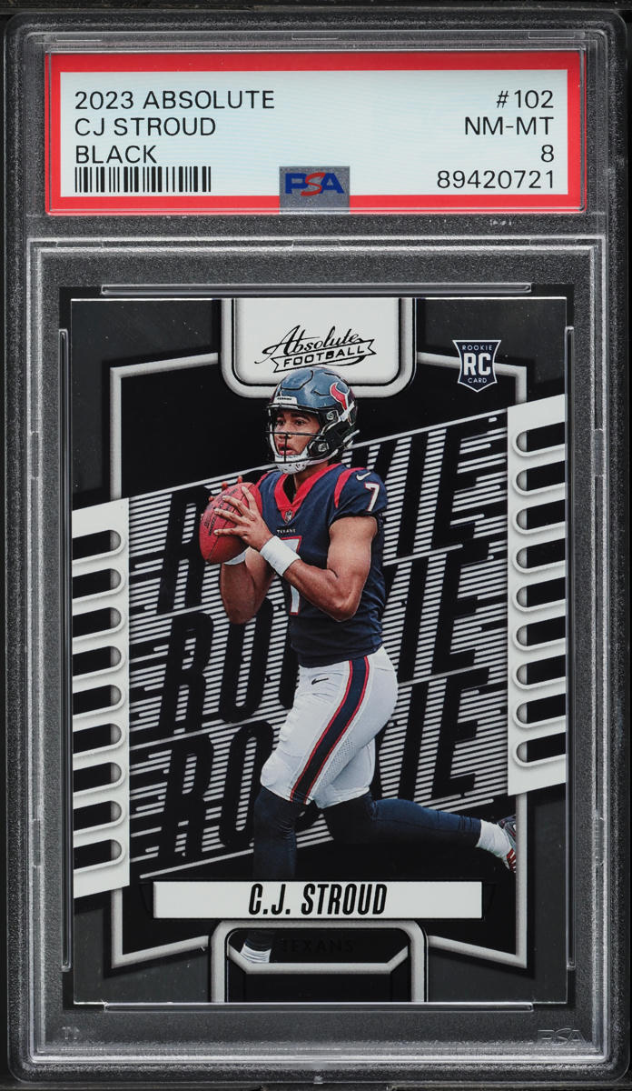 2023 Absolute Black C.J. Stroud ROOKIE #102 PSA 8 NM-MT