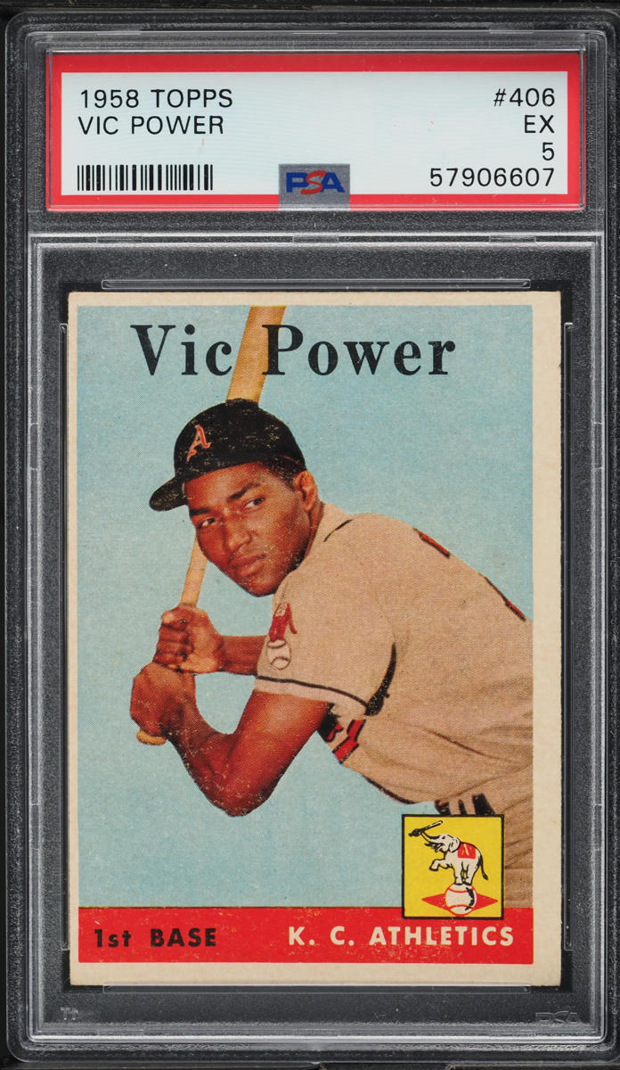 1958 Topps Vic Power #406 PSA 5 EX