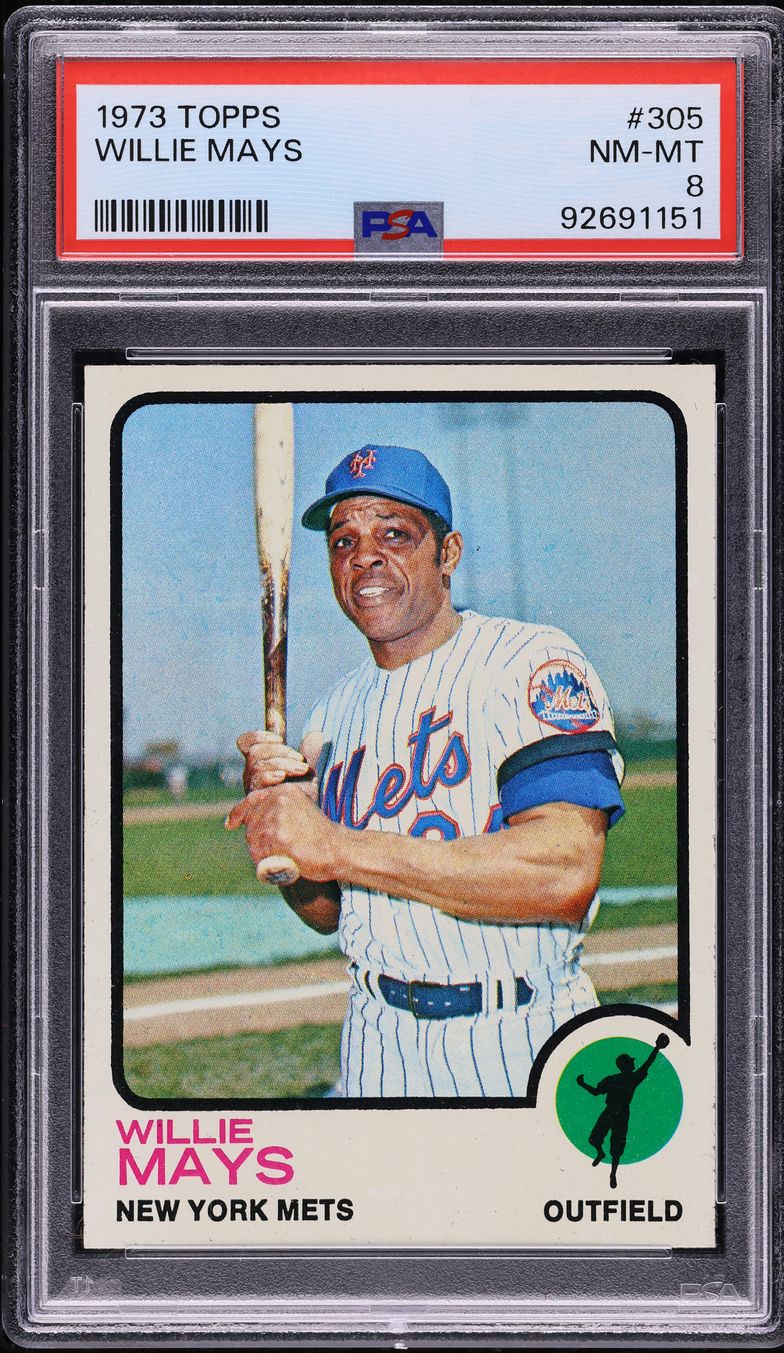 1973 Topps Willie Mays #305 PSA 8 NM-MT