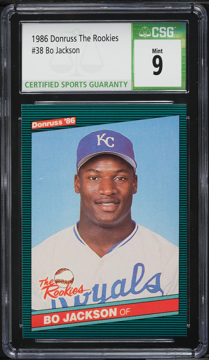 1986 Donruss The Rookies Bo Jackson ROOKIE #38 CSG 9 MINT