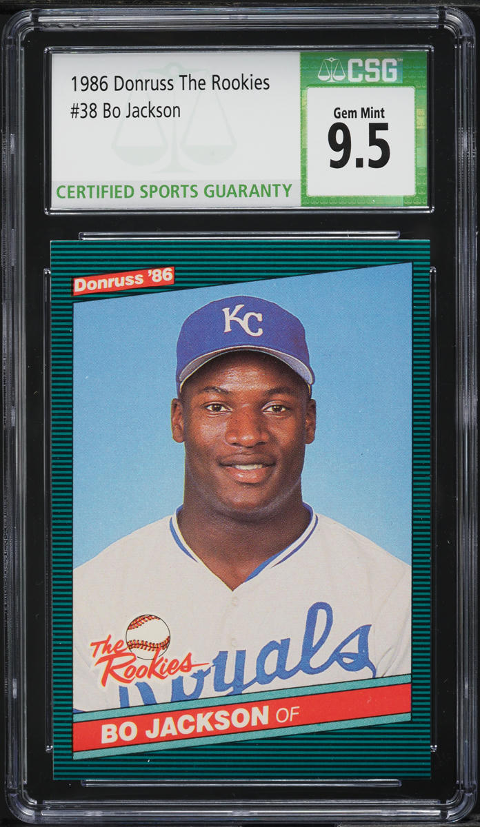 1986 Donruss The Rookies Bo Jackson ROOKIE #38 CSG 10 GEM MINT
