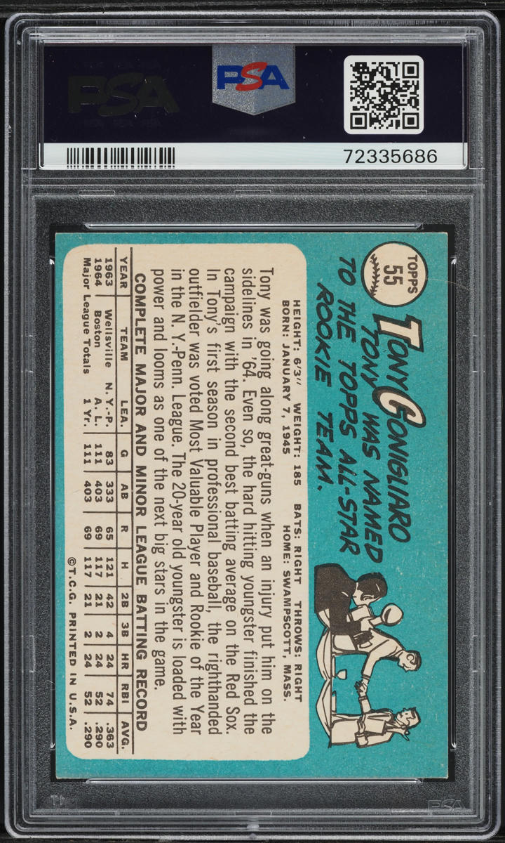 1965 Topps Tony Conigliaro #55 PSA 5.5 EX+