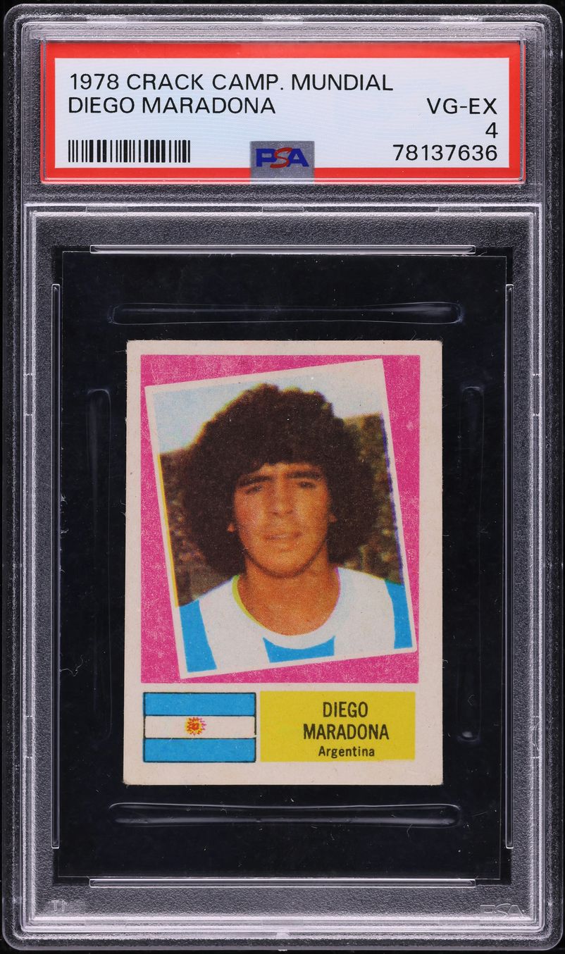 1978 Crack Campeonato Mundial Diego Maradona ROOKIE PSA 4 VGEX on