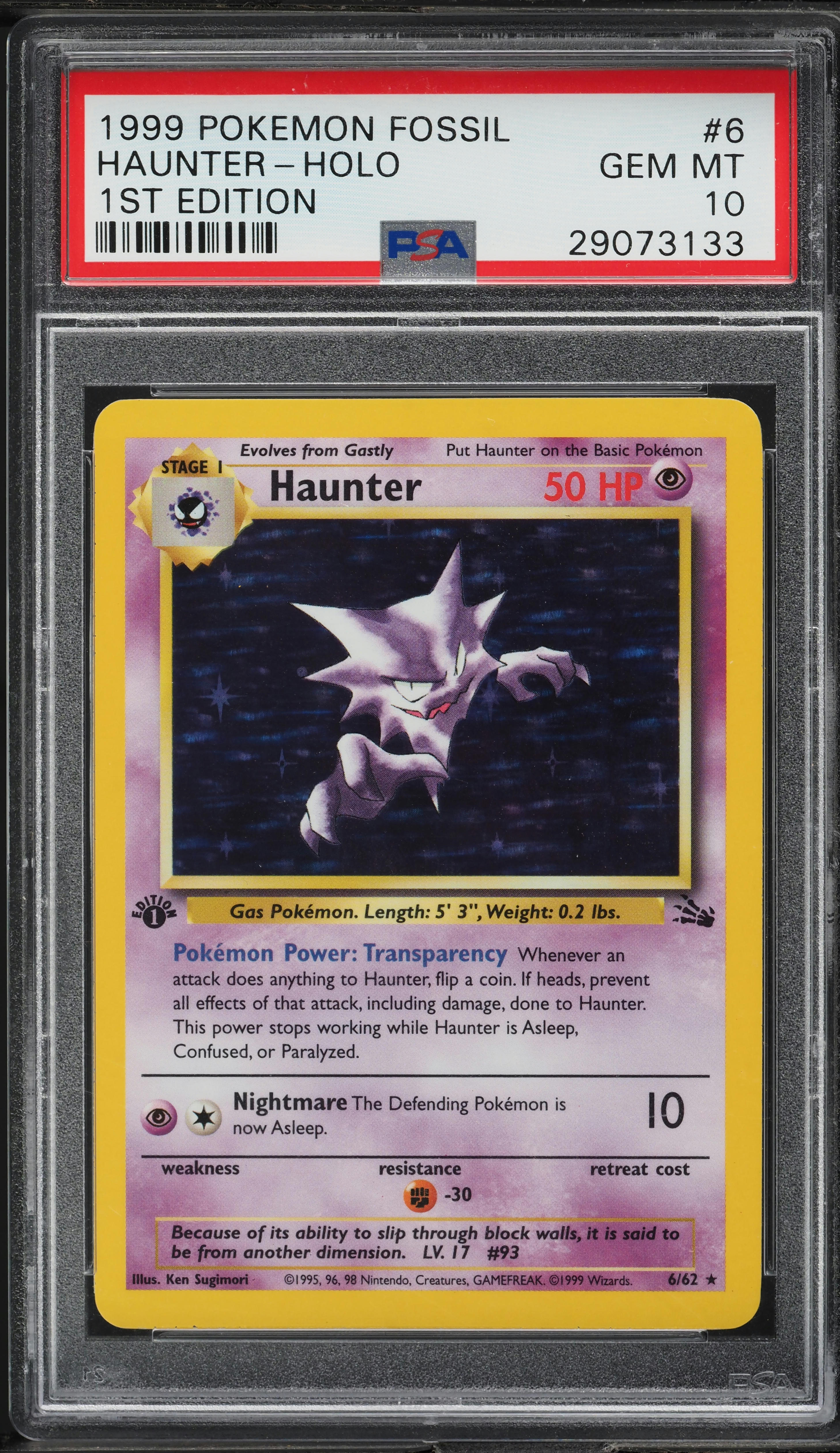 1995 haunter pokemon card (6) prevent all effects of that attack Some of my favorite spooky