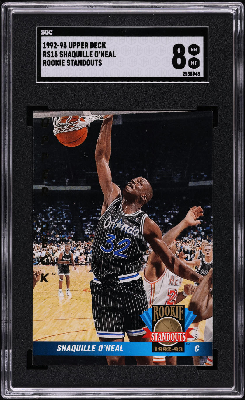 1992 Upper Deck Standouts Shaquille O'Neal ROOKIE #RS15 SGC 8 NM-MT