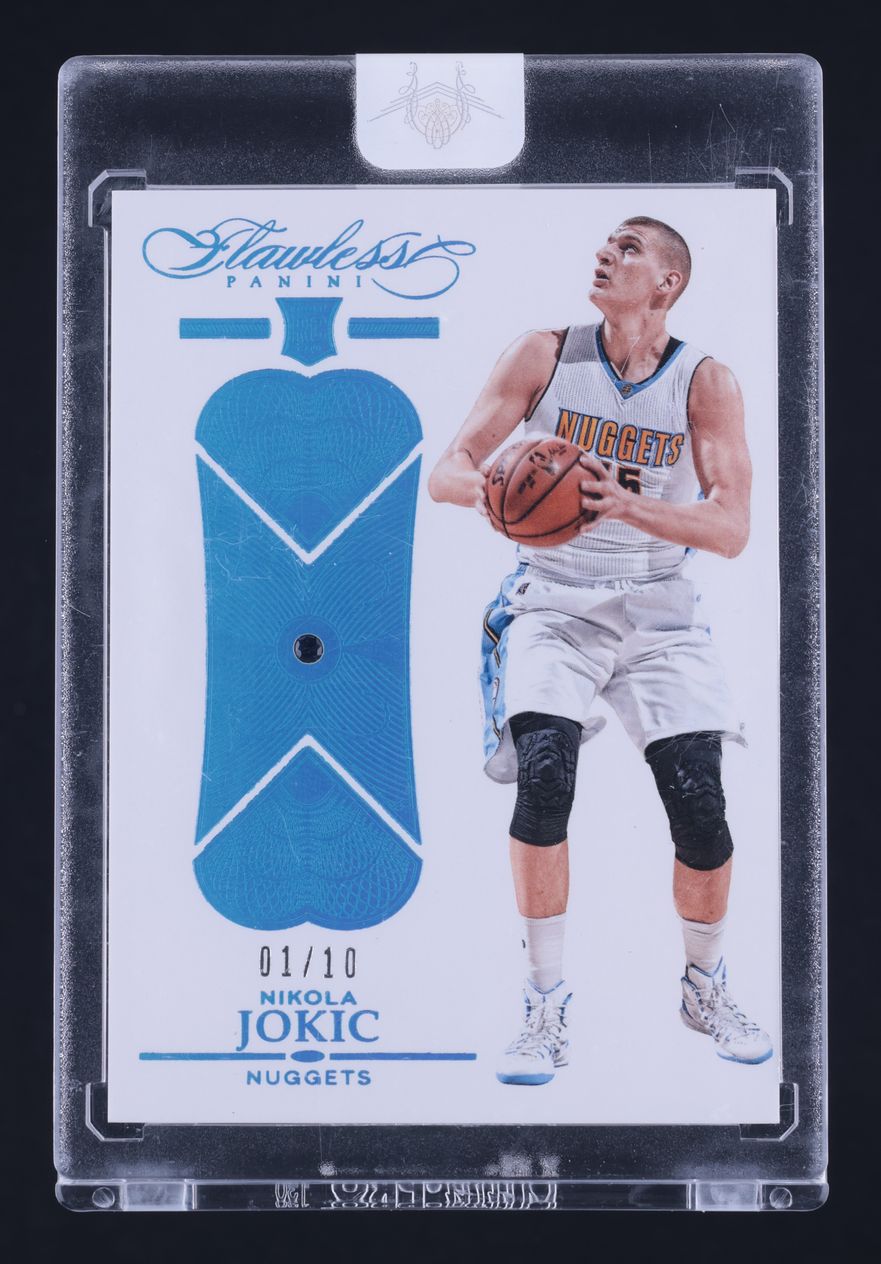 2015 Panini Flawless Sapphire Gems Nikola Jokic ROOKIE 1/10 #145 MBA AUTH