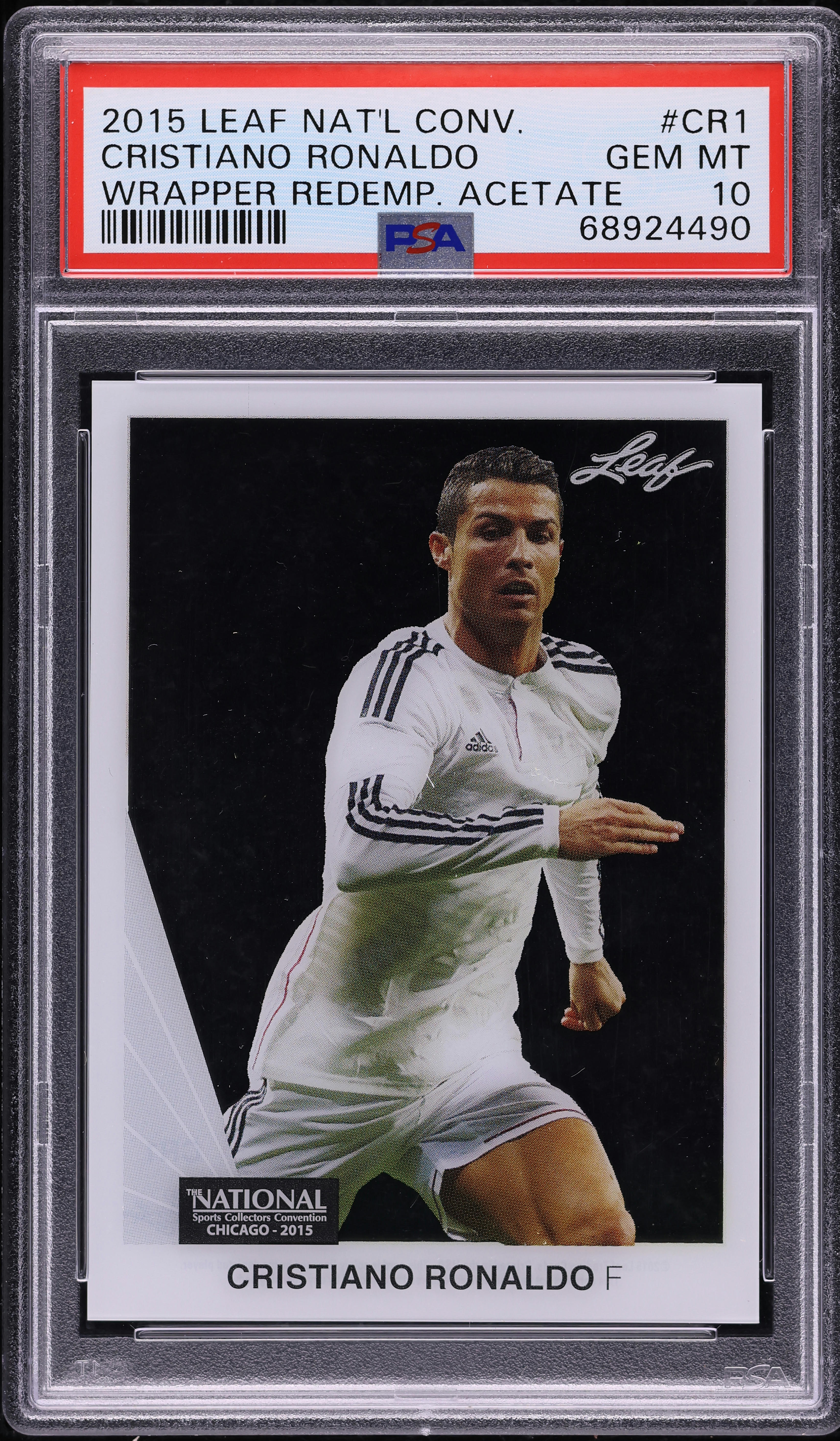 2015 Leaf National Wrapper Redemption Acetate Cristiano Ronaldo