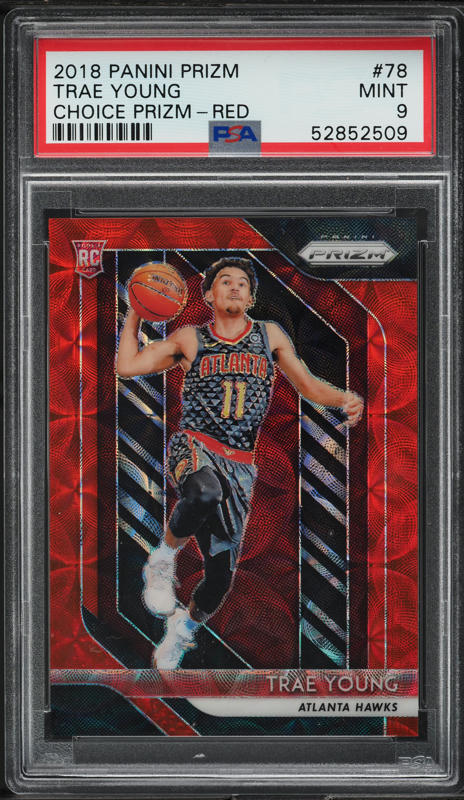 2018 Panini Contenders Optic Red Trae Young ROOKIE AUTO /99 #124