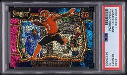 2022 Select Field Level Cosmic Prizm Ja'Marr Chase #448 PSA 10 GEM