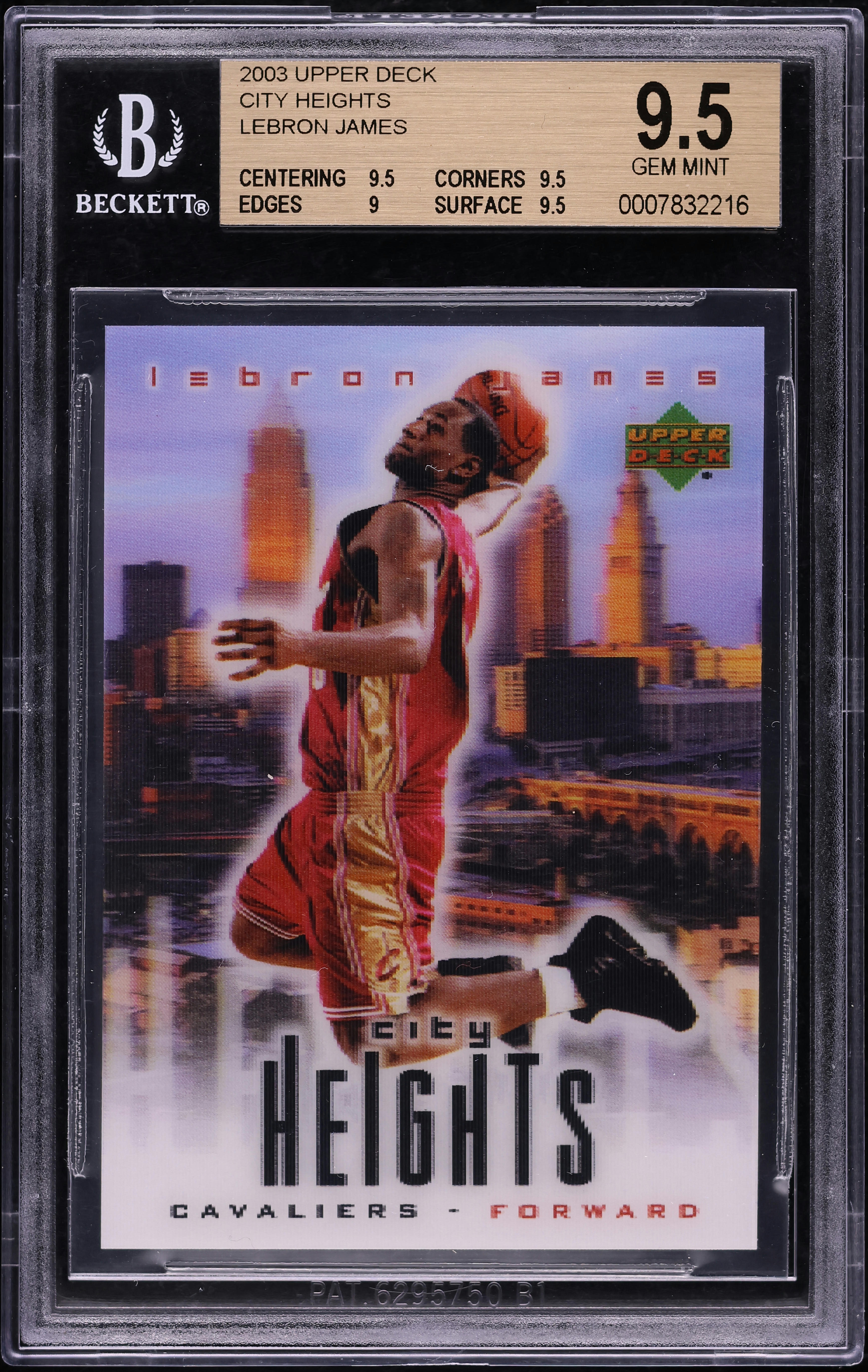2003 Upper Deck City Heights LeBron James ROOKIE BGS 9.5 GEM MINT