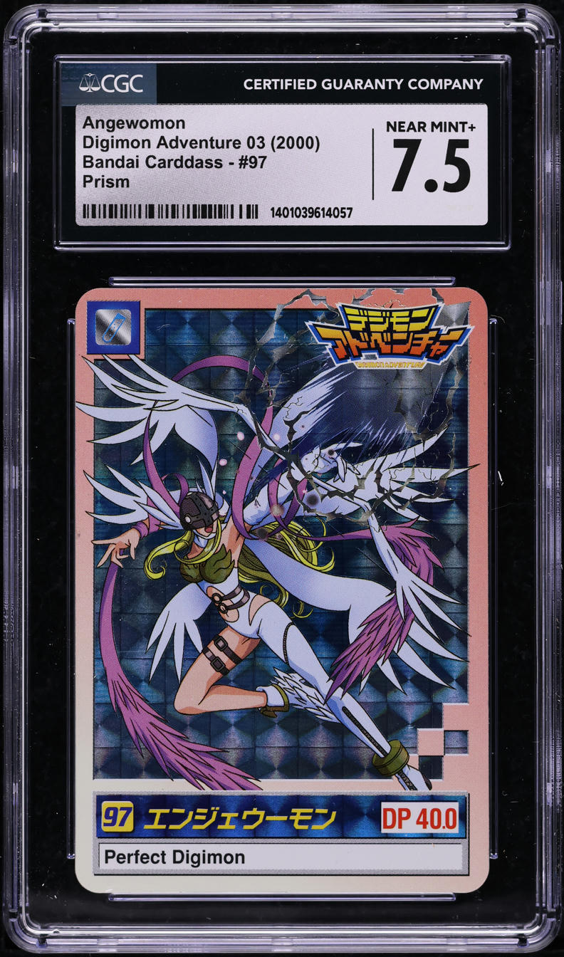 2000 Digimon Trading Cards Adventure 03 Prism Angewomon #97 CGC 7.5 NRMT+ on Fanatics Collect 2000 Digimon Trading Cards Adventure 03 Prism Angewomon #97 CGC 7.5 NRMT+ on Fanatics Collect