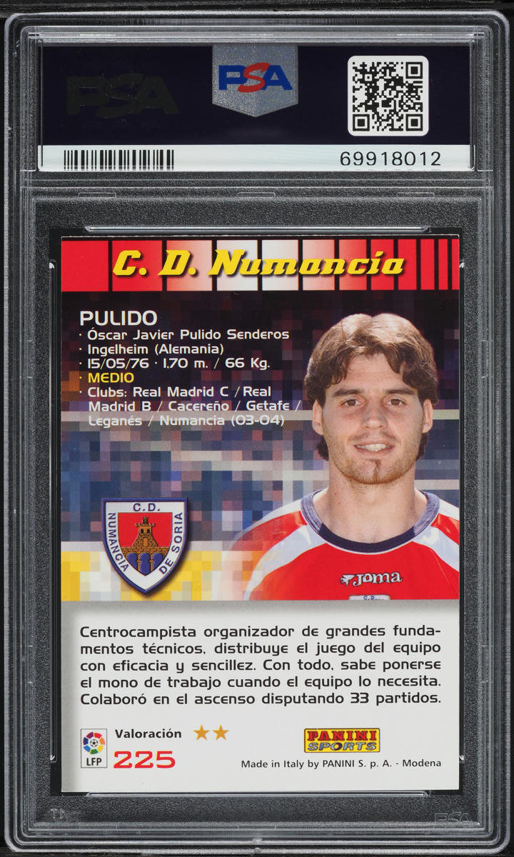 2004 Panini Sports Mega Cracks Pulido #225 PSA 7 NRMT on Fanatics