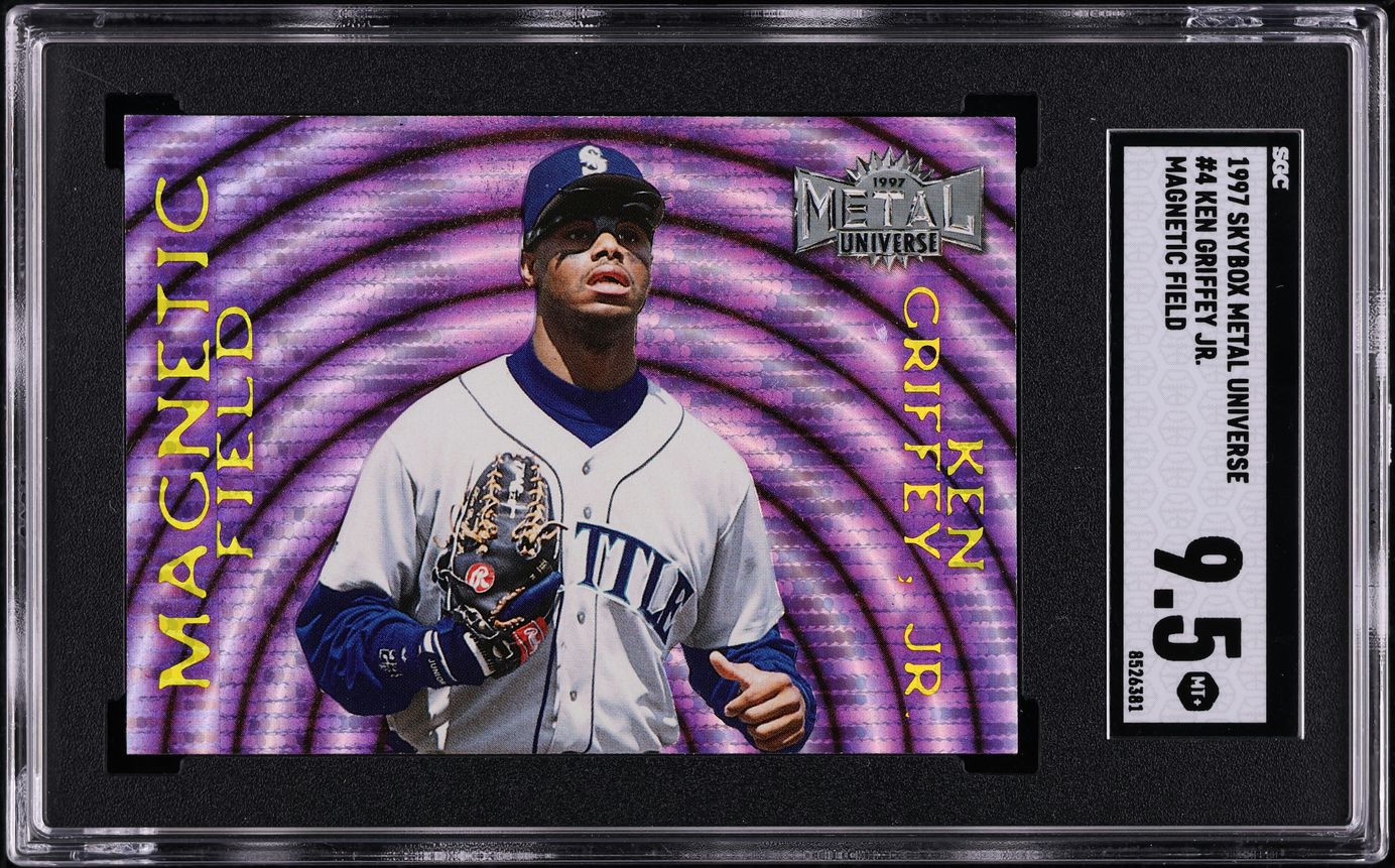 1997 Skybox Metal Universe Magnetic Field Ken Griffey Jr. #4 SGC 