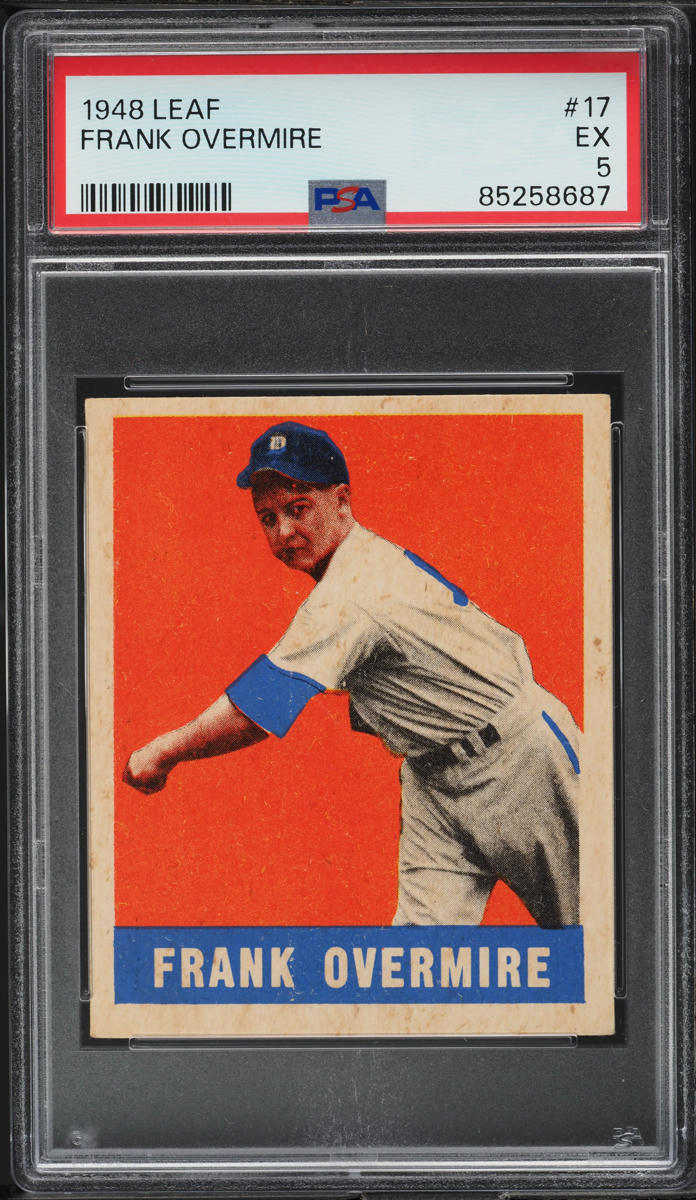 1948 Leaf Frank Overmire #17 PSA 5 EX