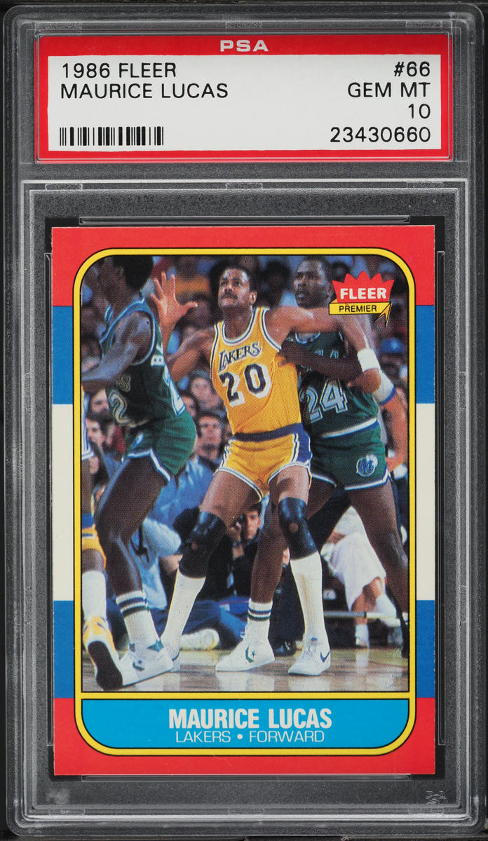 1986 Fleer Basketball Maurice Lucas #66 PSA 10 GEM MINT