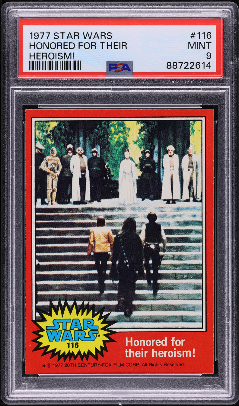 1977 Topps Star Wars Honored For Their Heroism! #116 PSA 9 MINT