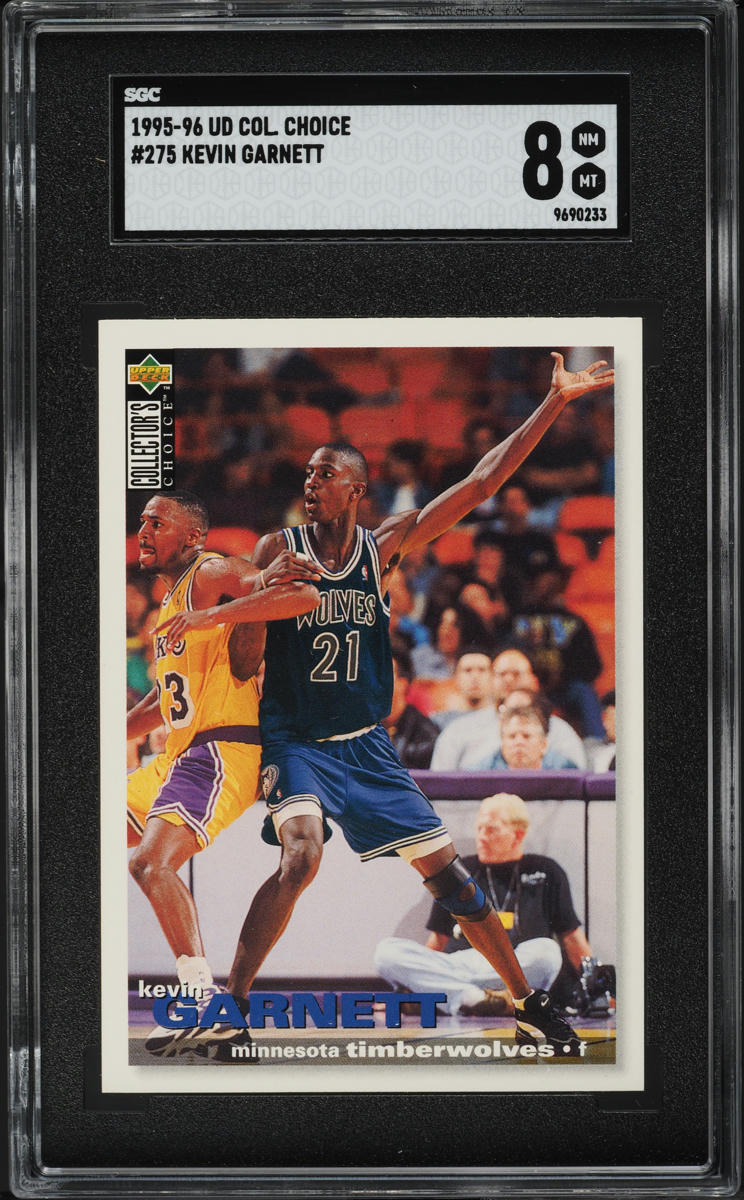 1995 Collector's Choice Kevin Garnett ROOKIE #275 SGC 8 NM-MT