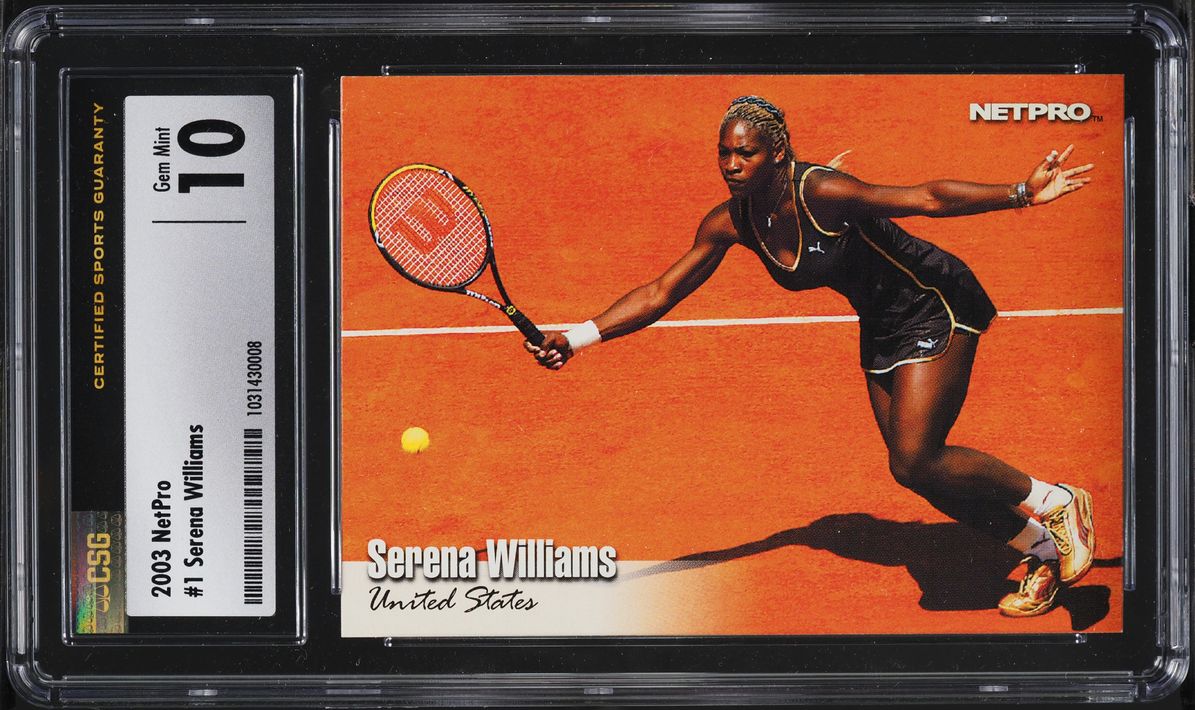 2003 NetPro Tennis Serena Williams ROOKIE #1 CSG 10 GEM MINT