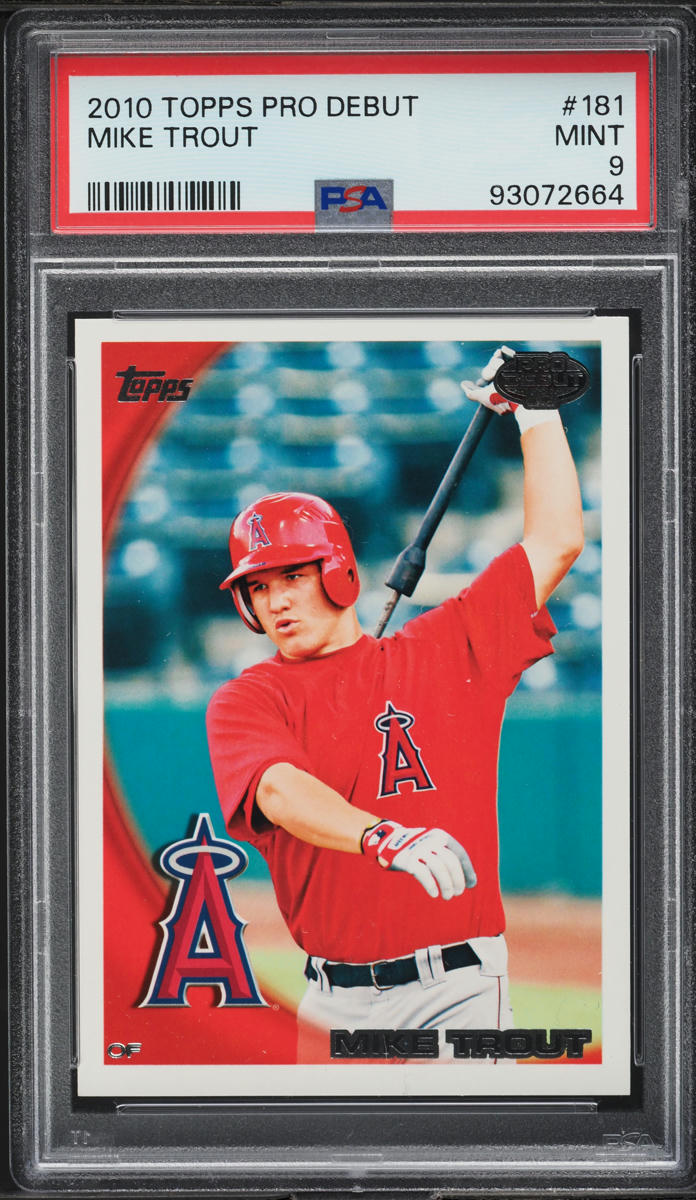2010 Topps Pro Debut Mike Trout ROOKIE #181 PSA 9 MINT