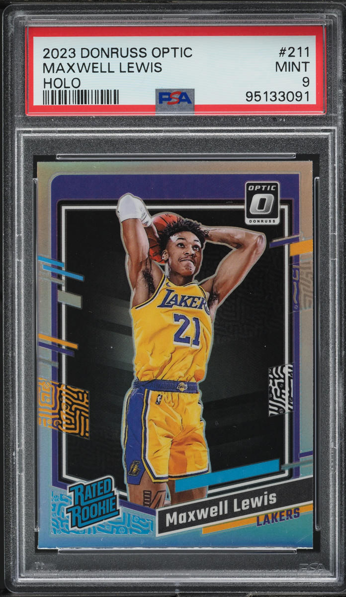 2023 Donruss Optic Holo Maxwell Lewis ROOKIE #211 PSA 9 MINT