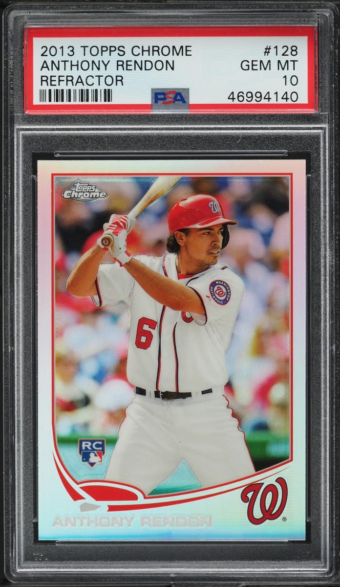 2013 Topps Chrome Refractor Anthony Rendon ROOKIE #128 PSA 10 GEM MINT