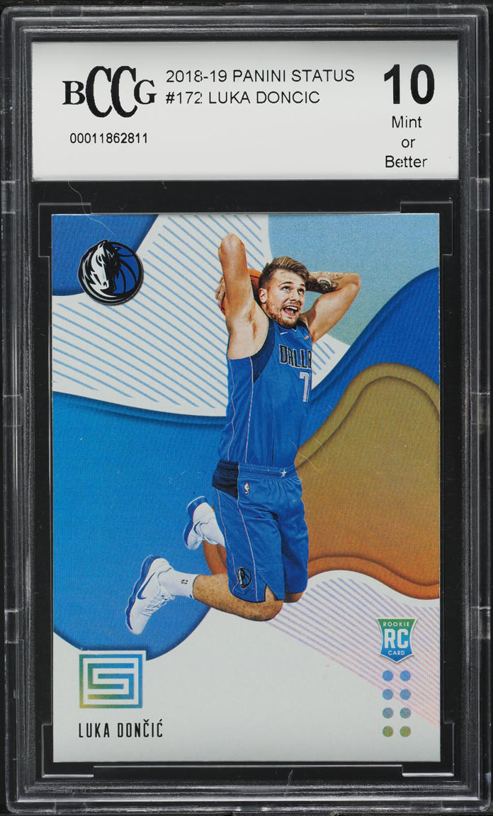 2018 Panini Status Luka Doncic ROOKIE #172 BCCG 10