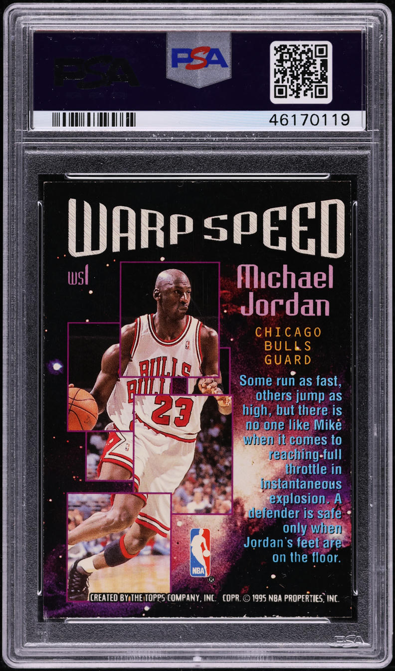 1995 Stadium Club Warp Speed Michael Jordan #WS1 PSA 9 MINT