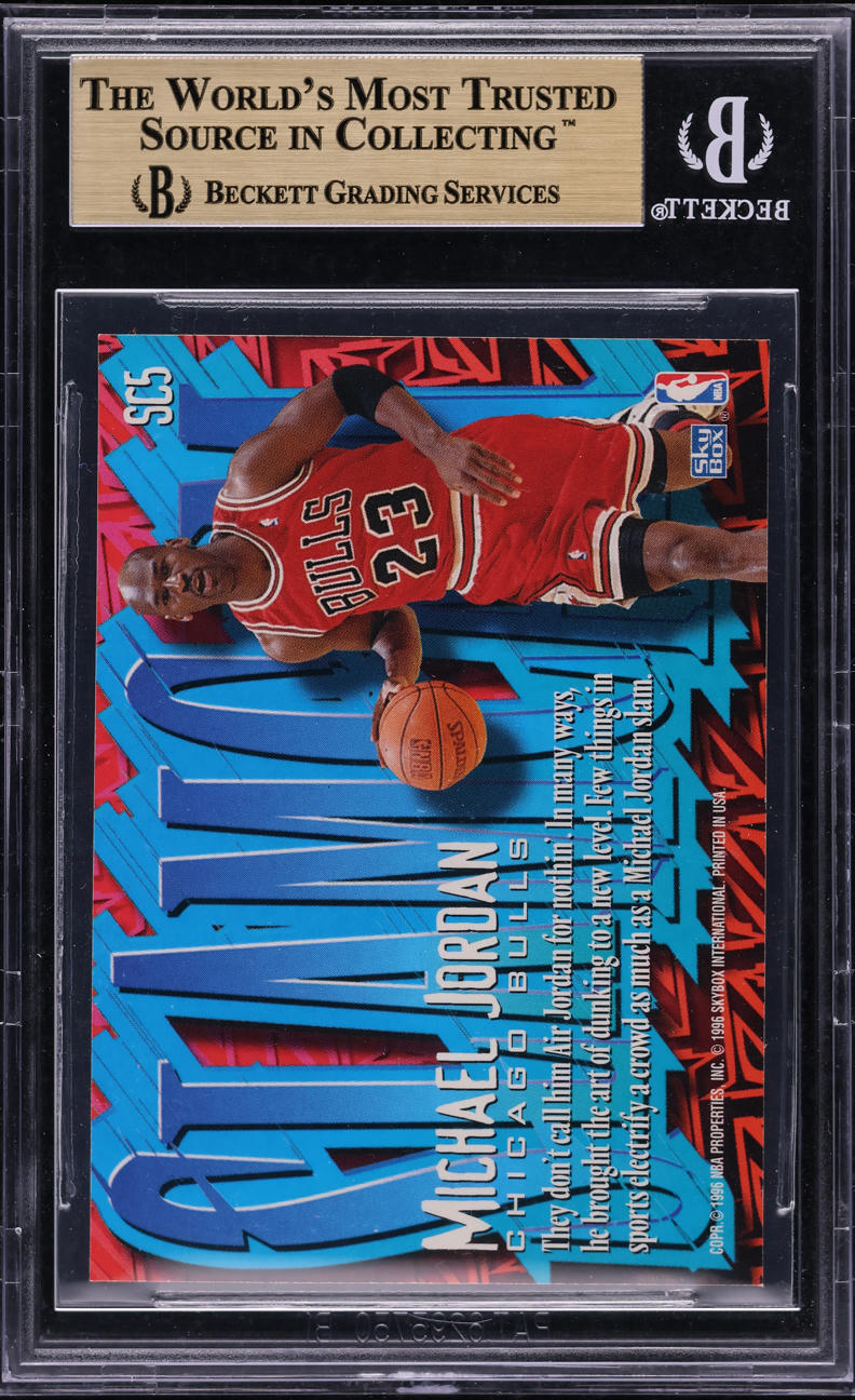 1996 Skybox Z-Force Slam Cam Michael Jordan #SC5 BGS 9.5 GEM MINT