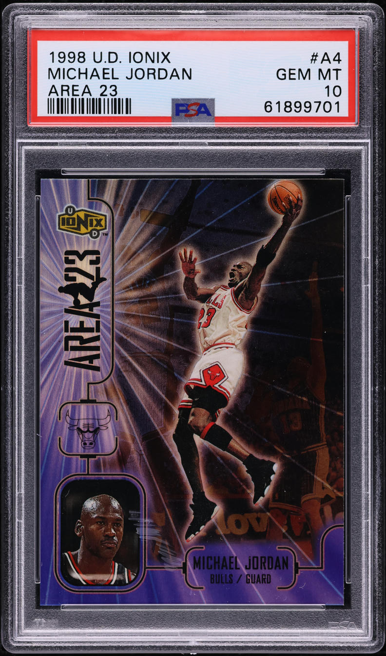 1998 Upper Deck Ionix Area 23 Michael Jordan #A4 PSA 10 GEM MINT