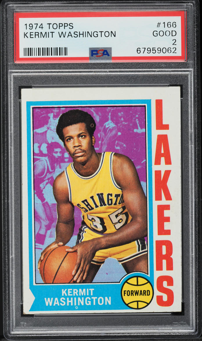 1974 Topps Basketball Kermit Washington #166 PSA 2 GD