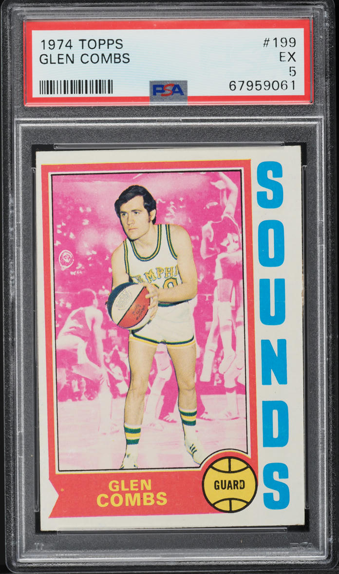 1974 Topps Basketball Glen Combs #199 PSA 5 EX