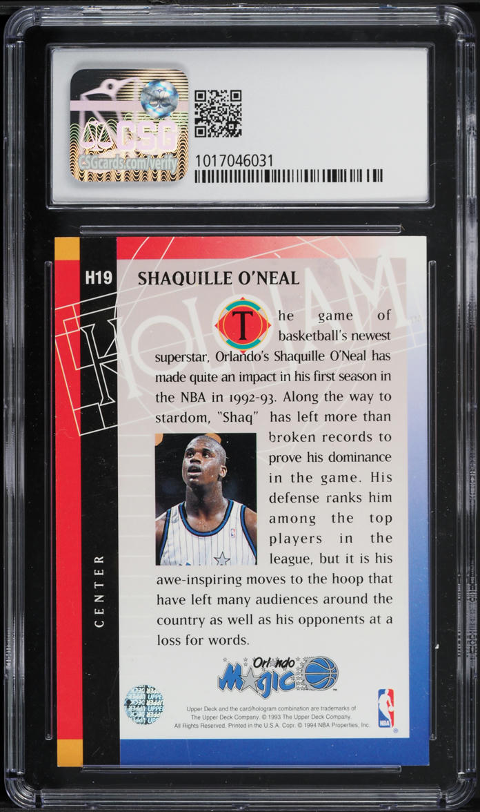 1993 Upper Deck Holojams Shaquille O'Neal #H19 CSG 8.5 NM-MT+