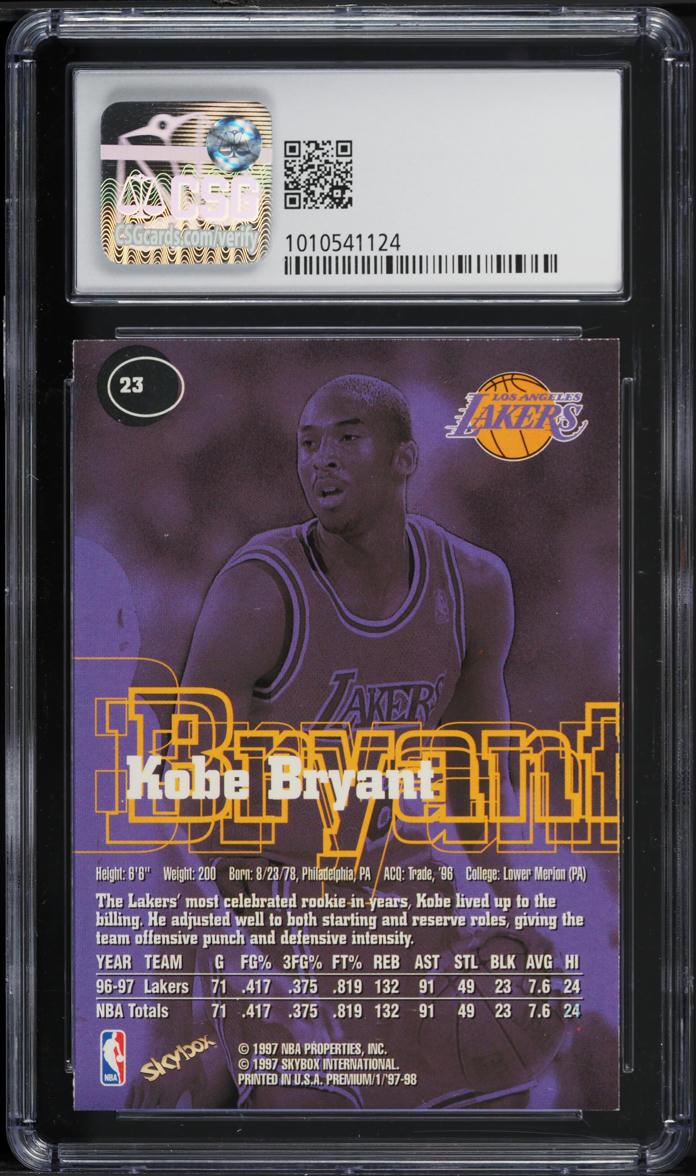 1997 Skybox Premium Kobe Bryant #23 CSG 8.5 NM-MT+