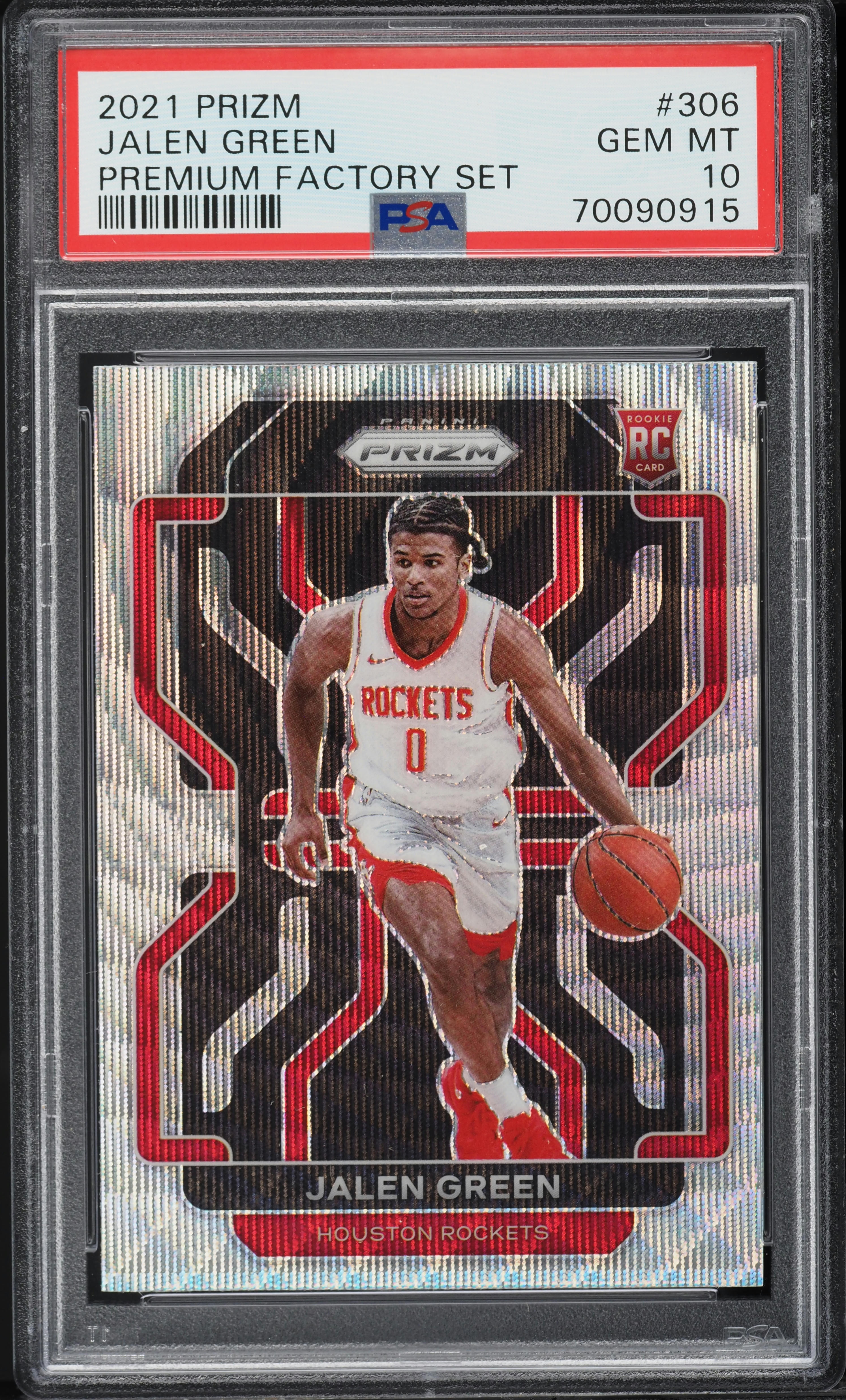 2021 Panini Prizm Premium Factory Set Jalen Green ROOKIE #306 PSA