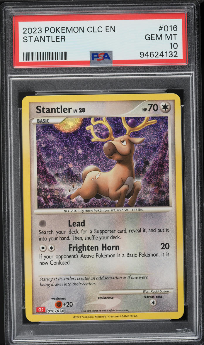 2023 Pokemon TCG Classic Collection Holo Stantler #16 PSA 10 GEM MINT