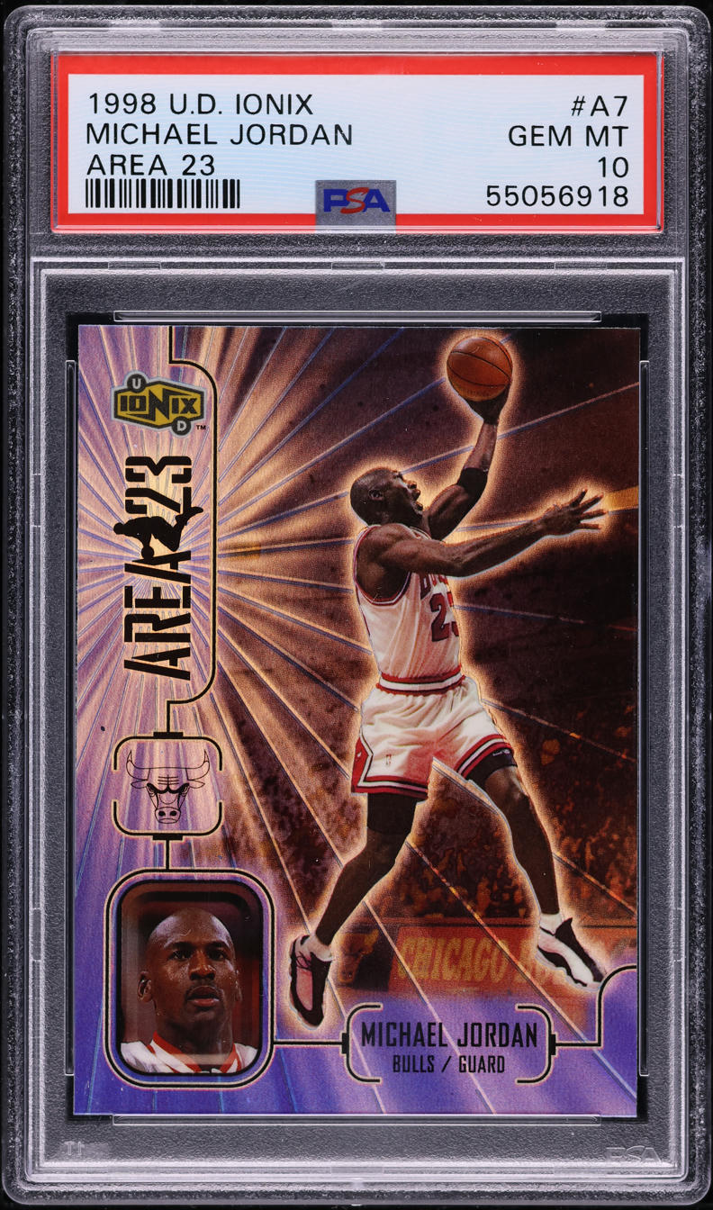 1998 Upper Deck Ionix Area 23 Michael Jordan #A7 PSA 10 GEM MINT