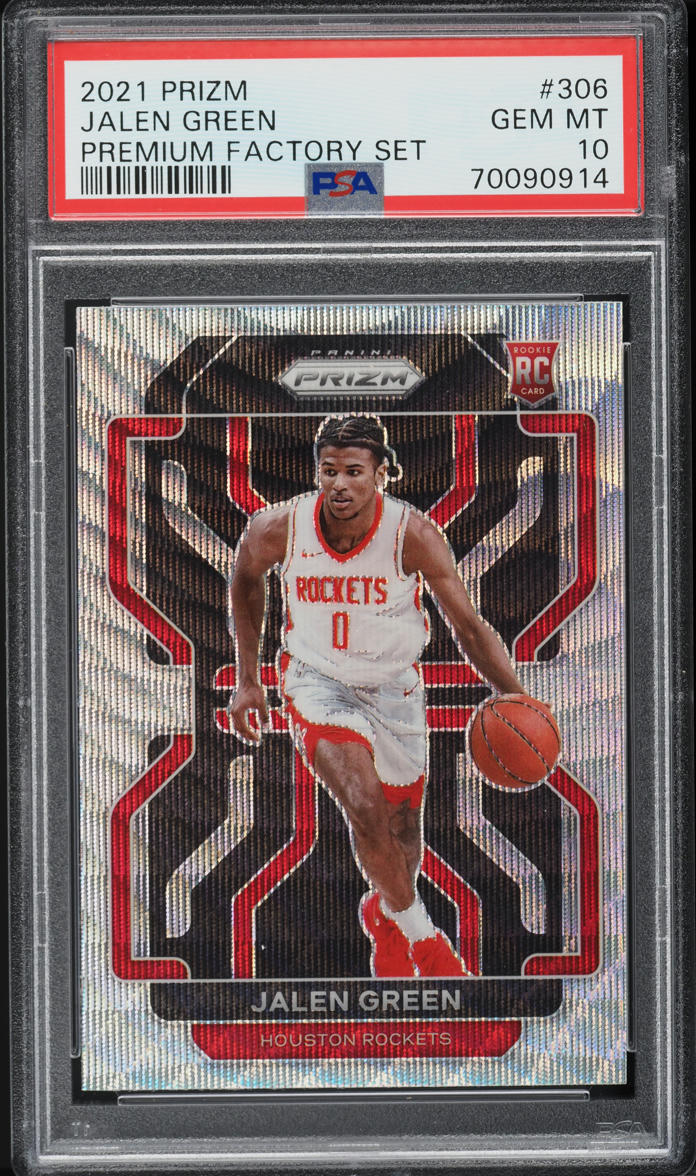 2021 Panini Prizm Premium Factory Set Jalen Green ROOKIE #306 PSA
