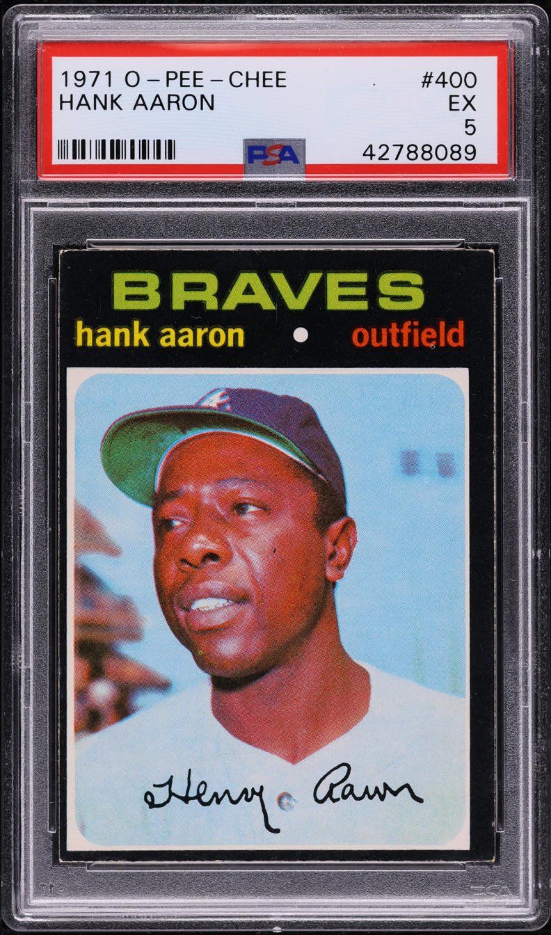1971 O-Pee-Chee Hank Aaron #400 PSA 5 EX