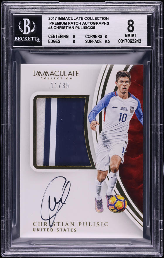 2017 Immaculate Soccer White Box Cristiano Ronaldo PATCH AUTO 1/1