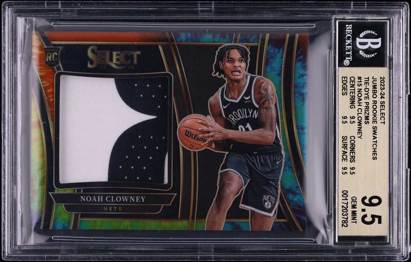 2023 Select Jumbo Tie-Dye Prizm Noah Clowney ROOKIE PATCH /25 #RJS
