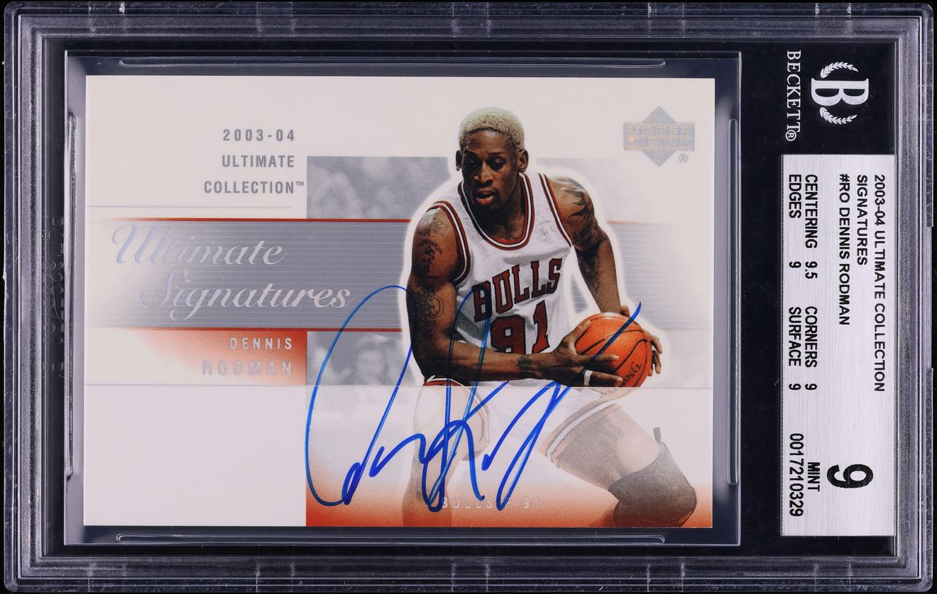 2003 Ultimate Collection Signatures Dennis Rodman AUTO #RO-A BGS 9
