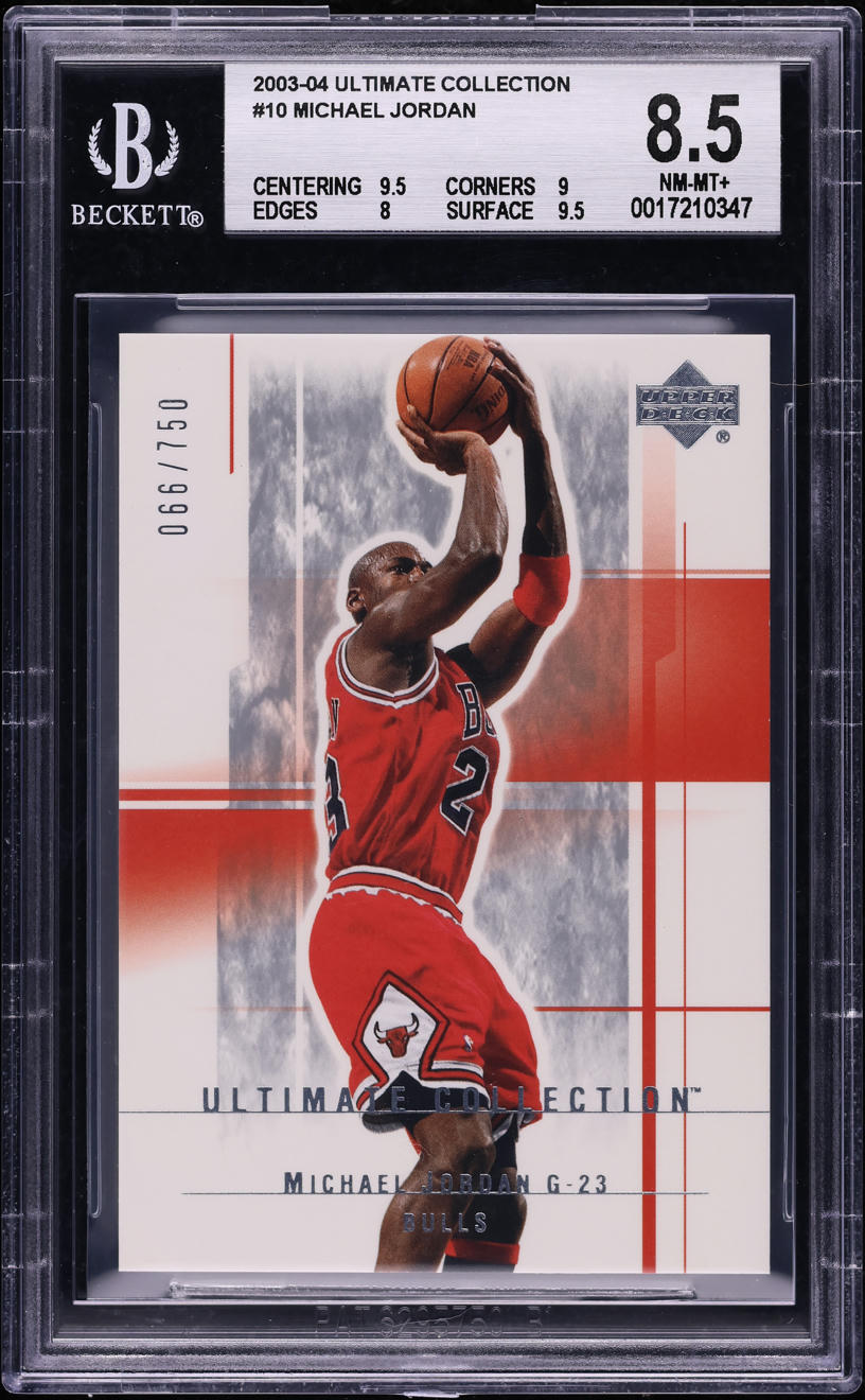 2003 Ultimate Collection Michael Jordan /750 #10 BGS 8.5 NM-MT+