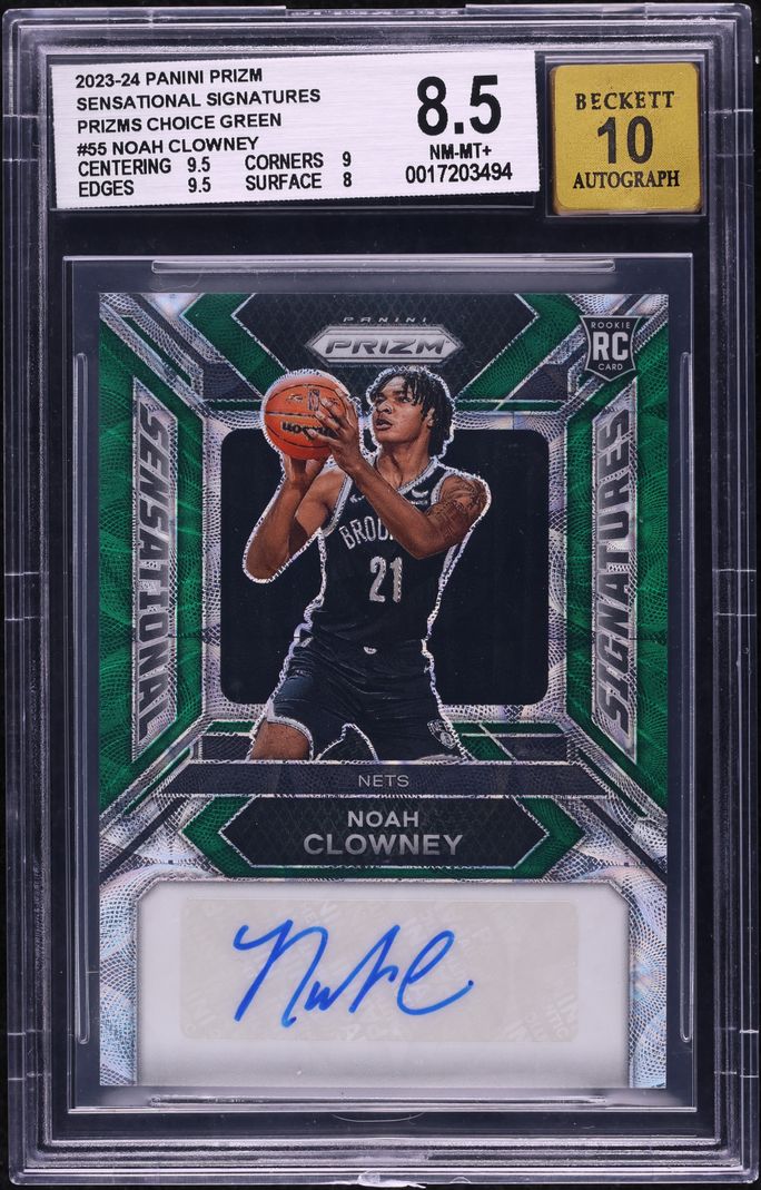 2023 Panini Prizm Sensational Choice Green Noah Clowney ROOKIE