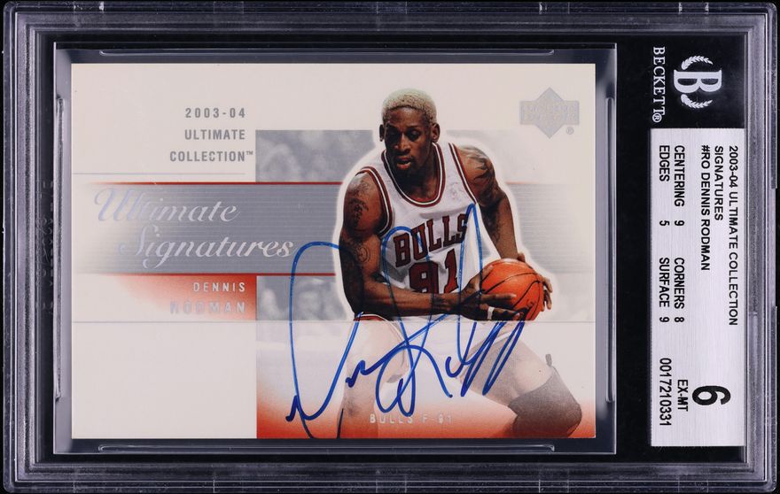 2003 SP Signature Authentic Dennis Rodman AUTO #AS-DR PSA 9 MINT