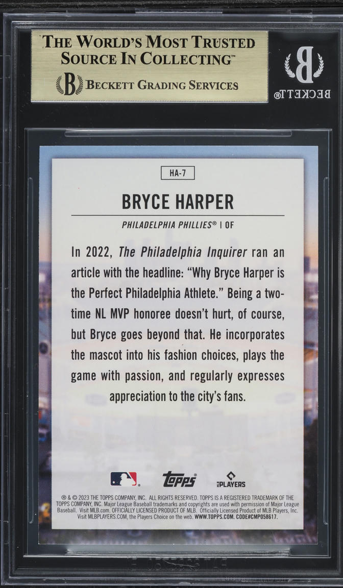 2023 Topps Home Field Advantage Bryce Harper #HA-7 BGS 9.5 GEM MINT