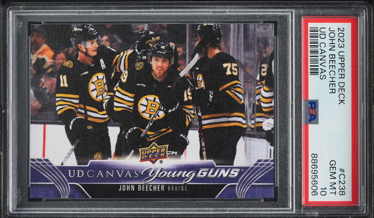 2023 Upper Deck Canvas Young Guns John Beecher ROOKIE #C238 PSA 10 GEM MINT