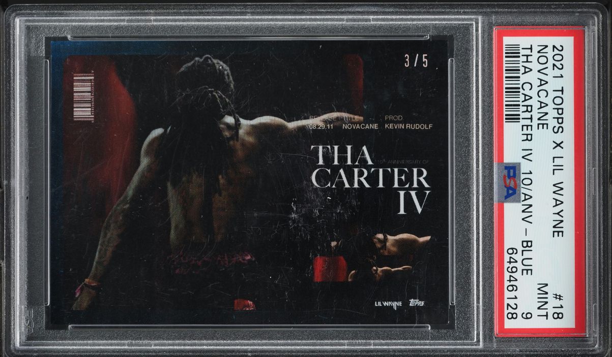 2021 Topps X Lil Wayne Tha Carter IV 10th Anniversary Blue