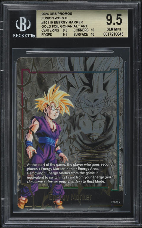 2024 Dragon Ball Super Fusion World Energy Marker Gohan Gold Alt
