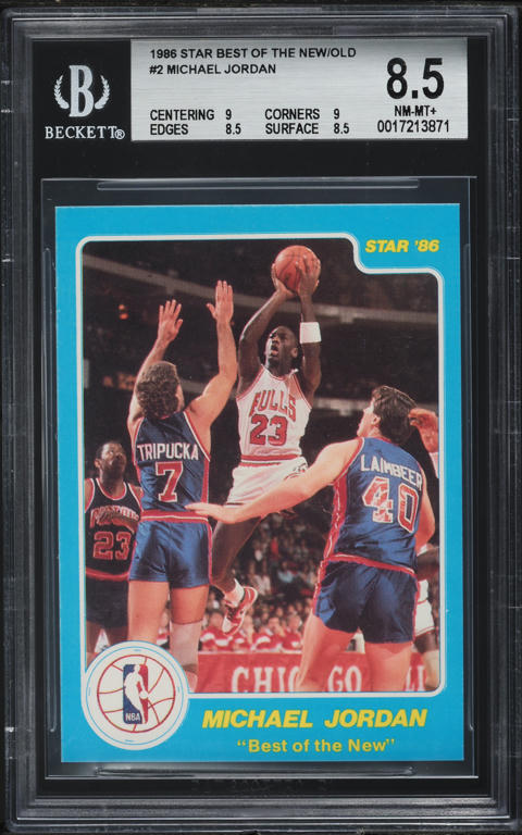 1986 Star Best Of The New Old Michael Jordan ROOKIE #2 BGS 8.5 NM
